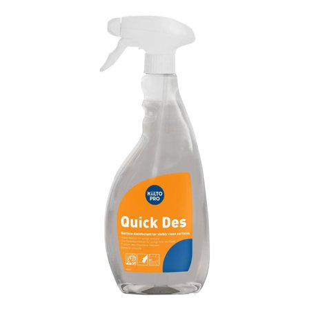 KIILTO PRO Ytdesinfektion Quick Des spray 750ml - Lyreco - Städ och hygien - Desinfektionsmedel - Ytdesinfektion