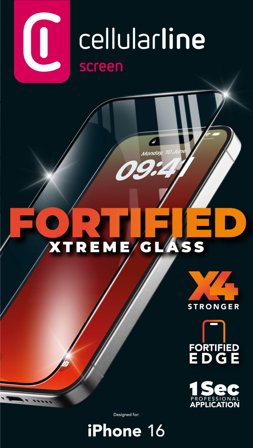 Cellularline Xtreme Glass iPhone 16