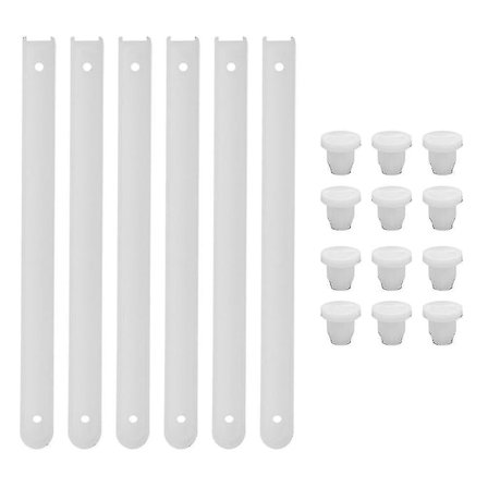 3 sæt skuffeskinner i plast - reservedele til skuffer - skuffeskinner - skuffeskinner