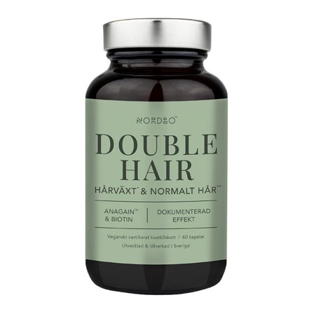 Nordbo Double Hair 60 kaps., Helse & Madvarer, Hud, Hår & Negle, Kosttilskud Til Håret