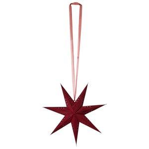 Christmas Kids Red Velvet Christmas Star One Size - Lighting - One size - Red