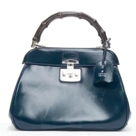 Gucci Vintage Pre-owned HandTass , Blauw , Dames , Maat: ONE Size Vintage Tassen