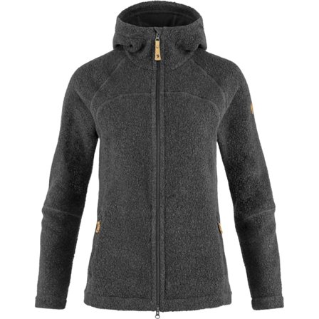 Fjällräven Women's Kaitum Fleece Top in Dark Grey | Size: Small, Wool/Polyamide/Polyester