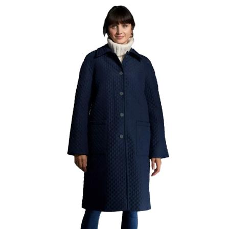 Principer Dam/dam Diamond Quilted Button Front Coat 12 U