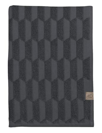 Geo Guest Towel, 2Pack Home Textiles Bathroom Textiles Towels & Bath Towels Guest Towels Grå Mette Ditmer