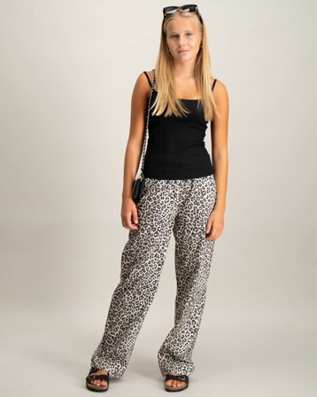 LMTD NLFLEOFOUISE POPLIN STRAIGHT PANT Bunt Hosen Mädchen - Kids Brand Store