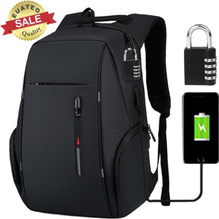Ryggsekk med stor kapasitet med USB-lader
