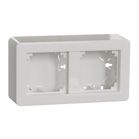 Schneider Electric Exxact Sokkelboks 2-roms, med integrert ramme Høy, Strømbrytere & vegguttak