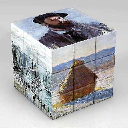 3x3x3 Magisk Puzzle Cube Van Gogh Monet Da Vinci Picasso Mønster Cube Børns Gaver Pædagogisk Legetøj