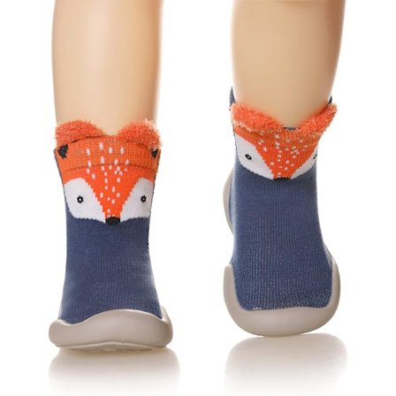 Lasten vauvojen eläinaiheiset kumikanttaiset liukumattomat sisätossut