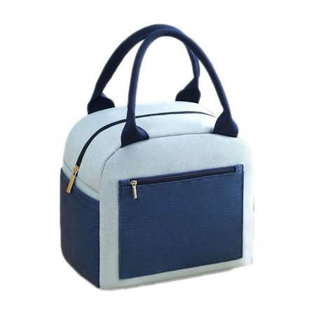 Isolerad Thermal Bag Kylväska Lunchväska BLÅ - spot sales