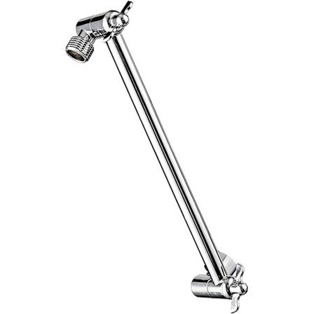 Justerbar bruserarm, massiv messing bruserhoved forlængerarm med universel tilslutning til brusehoveder