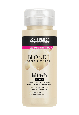 John Frieda Blonde+ Repair System Pre-Shampoo Treatment Inpackning & behandling 100 ML