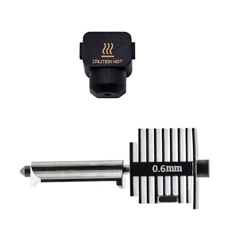 3D-skrivare Hotend Kit Härdat Stål Munstycke Hot end Kit 0.2/0.4/0.6mm Munstycken för Bambu Lab A1 Mini