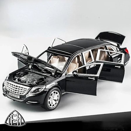 1/24 Maybach S600 Leketoy Modellbil i Metall Høy Simulering Diecast Metall Lekebiler Modeller Kjøretøy For Gutter Barn Samling Gave Biler