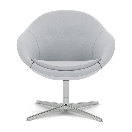 Varier Furniture Kokon Club - Grey Wool - Chrome base