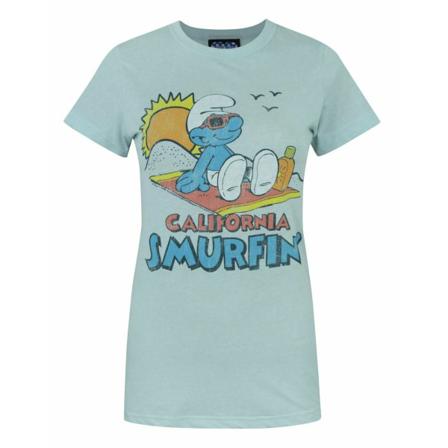 Skräpmat Dam/dam California Smurfin ́ The Smurfs T-shirt