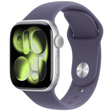 Apple Watch 11 42mm GPS Alu M/L Sportarmband silber/nebelviolet