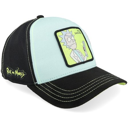Capslab - Blue - adjustable - Cap - Rick & Morty Turqouise/Black A-Frame Trucker - Hatstore