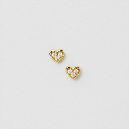 Bling Heart Studs