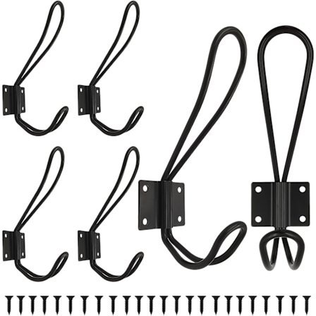 Sett med 6 rustikke landlig stil inngangskroker, baderom frakk håndkle