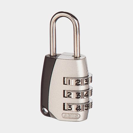 Candado con combinación ABUS 155/20, Ø3 mm, negro/blanco