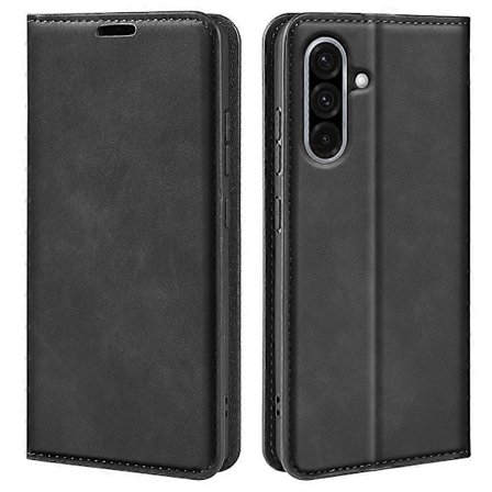 For Samsung Galaxy A36 5G/A56 5G Deksel Skin-Touch Lær Lommebok Telefon Deksel - Grå