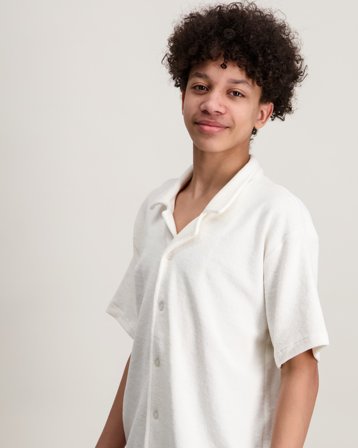 Grunt August shirt Biały Koszule Chłopiec - Kids Brand Store