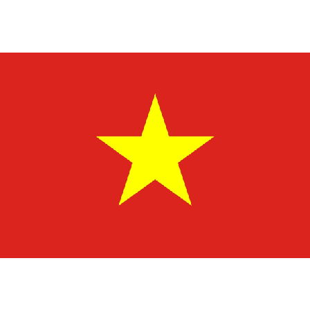 Vietnams flagga Vit