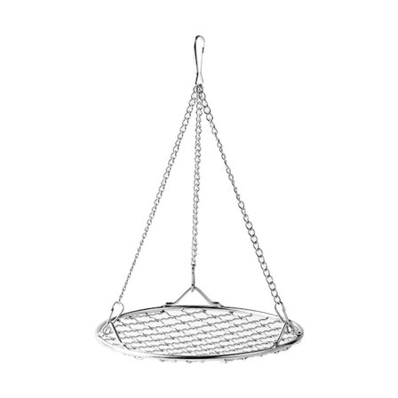 Rostfritt Stål Fågelgunga Hängande Korg - Säker & Rolig Fågelbur Tillbehör