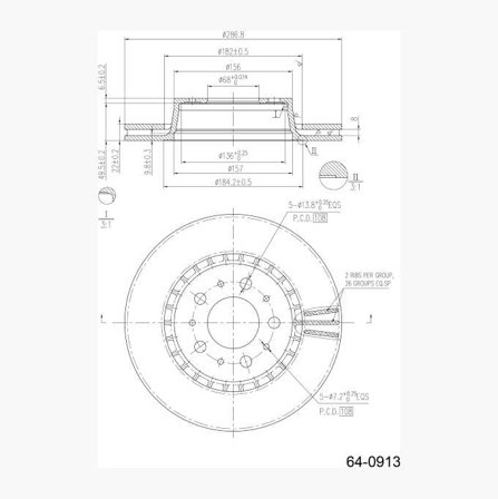 Bromsskiva - Biltema