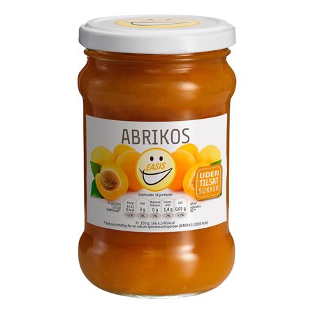 EASIS Abrikos Marmelade 285 g, Helse & Madvarer, Smørepålæg, Marmelade