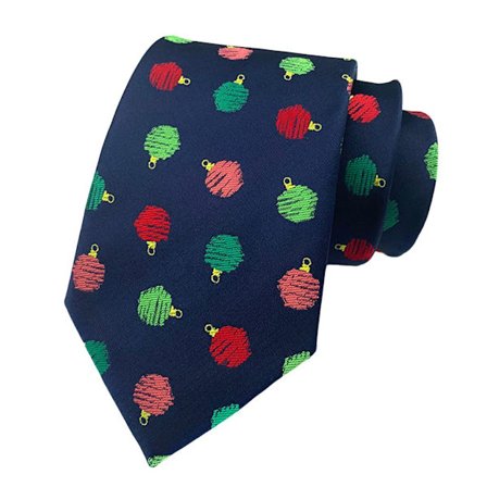 Juleslips rynkefri bred udsøgt justerbar julegave glat overflade snefnug gaveæske juleslips date blå