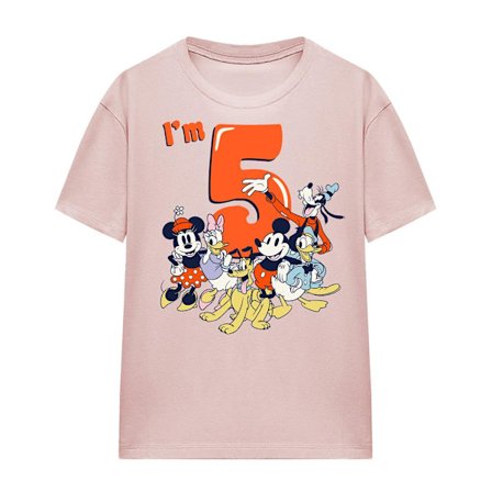 Mickey Mouse & Vänner Dam/Flick Vintage Grupp 5-årsdag