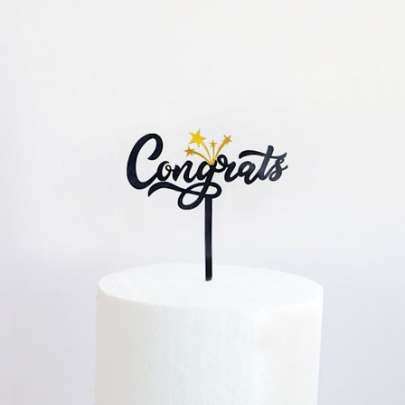 5 stk Cake Topper Happy Graduation 3 3