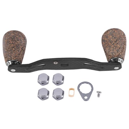 Fiskerulle Håndtag Træknop Kulfiberramme med Fittings Reservedele