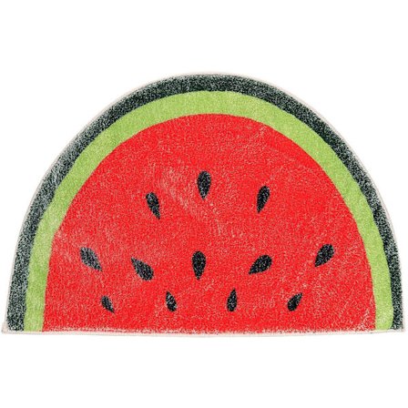 Liukuesteinen lattiatyyny kotitalouksille, koristeellinen vesimelonikuvioinen matto, ovimatto, kylpyhuonetyyny