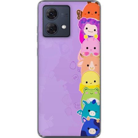 Kompatibelt Mobildeksel til Motorola Moto G84 Mørk silhuett av Jesus med tornekroner mot svart bakgrunn med sterk kontrast og hvit typografi