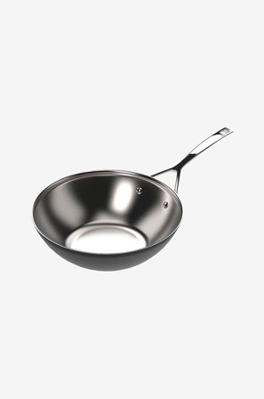 Demeyere - Wok-pannu Black 5 30 cm - Musta - Paistinpannut & grillpannut - - Homeroom