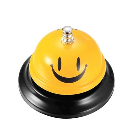 Kallklokke, Serviceklokke, Bordklokke for Service Disken, Metallklokker for Skoler Middag Restaurant Kjøkken Kallklokker (gul)