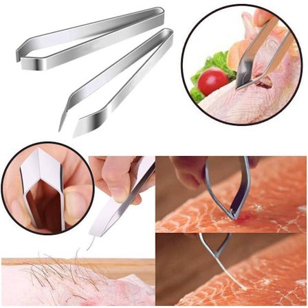 2 stk. ryggpinsett, fjerning av ryggpinsett, fiskepinsett