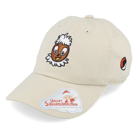Unser Sandmännchen - Kids Pittiplatsch Clouds & Stars Khaki Dad Cap Unconstructed Beige Cap - @ Hatstore