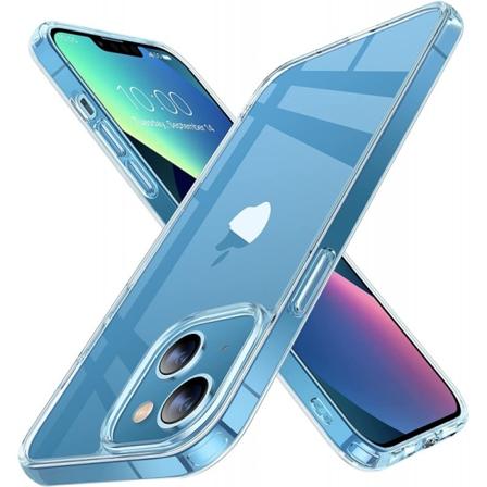 iPhone 13 Mini iskuja vaimentava silikonikotelo Simple Transparent