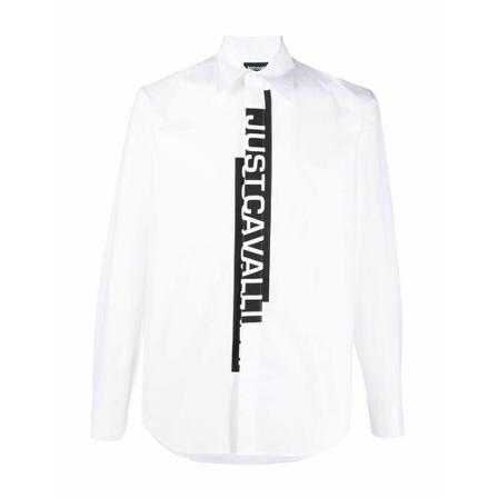 Just Cavalli, Shirts Wit, Heren, Maat:M