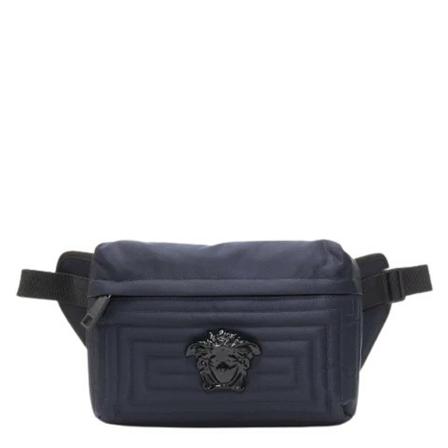 Versace Pre-owned Pre-owned nylon crossbody-tasker Blå, Herre Vintage Tasker, Størrelse: ONE Size