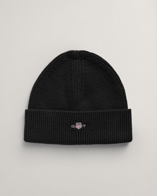 GANT - Shield bomullslue til ungdom black