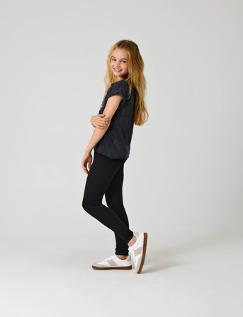 Kids Only Kognille Leggings Solid Jrs - Black - 122/128