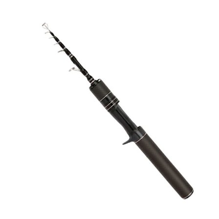 Ultra Kort 28cm Teleskopisk Fiskestang Bærbar Karbonfiber Havstang Utendørs Fiske Slukstang Utstyr