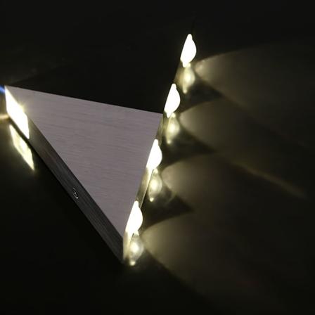 5W LED Trappe Op Ned Trekantet Vægskinne Spotlampe Hall Gang Belysning Dekoration Varmt Hvidt