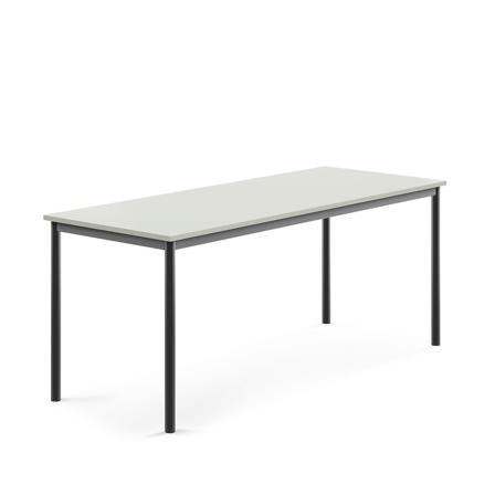 Tisch SONITUS, 1800x700x720 mm, Hochdrucklaminat grau, anthrazit